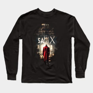 SAW X ( saw 10 )Tobin Bell as John Kramer movie graphic design poster Long Sleeve T-Shirt